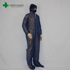 الصين الجملة سلامة dispoasble عموما، والرسائل القصيرة يمكن التخلص منها وزرة ملابس السلامة والأمان المتاح ثياب العمل الصانع