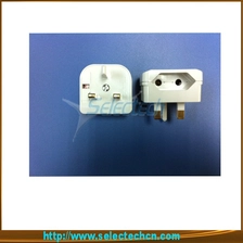 China 5 Amp 2 Pin an 3 Pin EU Uk Adapter Travel 12v 3 pin Stecker SE-CP1 Hersteller