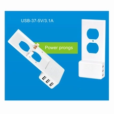 Китай Американский стиль, удобный дуплекс для установки крышки USB-устройства с двумя высокоскоростными портами USB для домашнего и офисного использования производителя
