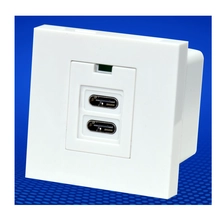 Chine Modules de charge USB double USB type C 45 * 45mm pour module de chargeur USB de type européen à prise de panneau de type 80 5V 2.1A fabricant