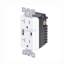 Chine Prises murales pour chargeur électrique USB Noyau interne remplaçable avec prise 20A TR fabricant