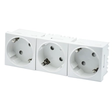 China Soquetes modulares montados em superfície de montagem tripla com combinação de soquetes de energia modular PDU fabricante