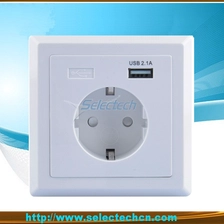 China Alemanha soquete USB parede placa Carregador USB-18 fabricante