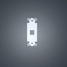 China O marfim branco do único furo encaixou o plástico do ABS da placa de parede para trabalhos em rede fabricante