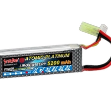 China lithium polymer battery 7.4v 5200mAh 50C manufacturer