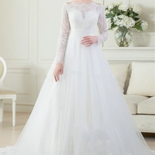 Kiina OEM-palvelu Muslim Pitkä hiha Todellinen valokuva-pelkkä A Line Wedding Dress Vestidos De Novia valmistaja