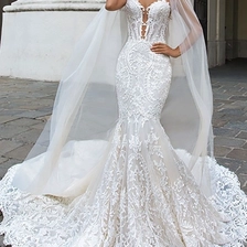 Chiny Sexy Back See Mermaid Suknie ślubne dla narzeczonych producent