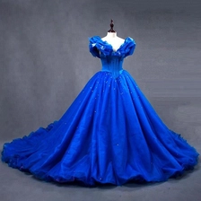 Kiina Upea OEM-palvelu plus koko Royal Blue Prom Mekot valmistaja