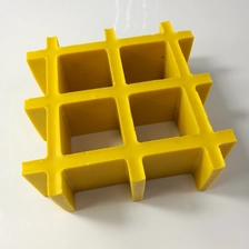 China 25mm Stärke Gelb Konkav Fiberglas Verstärktes Kunststoff FRP Gitter Hersteller