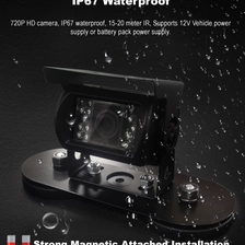 China AHD 720p IP 67 wireless camera connet battery or 12V car optinal and the WIFI wireless Disply Hersteller