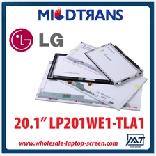 China 20.1 "LG Display CCFL Hintergrundbeleuchtung Notebook PC LCD-Display LP201WE1-TLA1 1680 × 1050 cd / m2 320 C / R 1000: 1 Hersteller