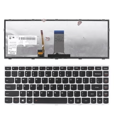 China EUA Novo Teclado de Substituição para Lenovo G40-30 G40-45 G40-70 G40-70m G40-80 G41-35 E41-80 Laptop Silver Frame com Backlit fabricante