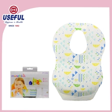 China O-Shape 3 ply Deslumbrante Baby Bib for Advertising fabricante