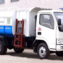 China Dongfeng CLW5071ZZZ4 4*2 3ton Hydraulic Lifter Garbage truck  manufacturer