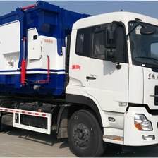 China Most famous DongFeng Tian Long small removable garbage truck manufacturer