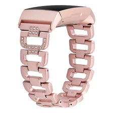 Cina Cinghia del braccialetto del Rhinestone del metallo CBFC11 per la carica di Fitbit 3 produttore