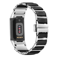 الصين CBFC5-24 أنيقة السيراميك الفولاذ المقاوم للصدأ أحزمة الفولاذ تهمة fitbit 5 الصانع