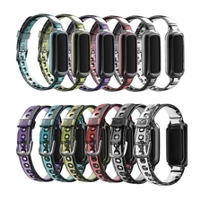 Chine CBFL01 Premium Soft TPU Bracelet Bande transparente pour la sangle Fitbit Luxe avec étui de protection robuste fabricant