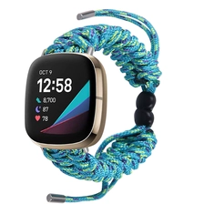 Chiny CBFV01 Regulowany parasol parasolowy Pleciony Nylon Watch Pasek dla Fitbit Versa 3 Sense producent