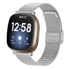 Chiny CBFV03 Metalowe opaski ze stali nierdzewnej ze stali nierdzewnej dla FitBit Versa 3 SmartWatch producent