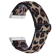 China CBFV16 einstellbare dehnbare elastische Elastik-Armbelt geflochtene Nylon-Solo-Schleife-Bands für Fitbit Versa 3 2 Sinn Hersteller