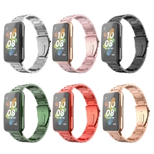Chine CBHB7-02 Sangle de montre en métal en acier inoxydable massif pour bracelet Huawei Band 7 fabricant