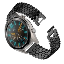 China CBHW27 Luxury Metal Link Chain Smart Watch Band For Huawei Watch GT manufacturer