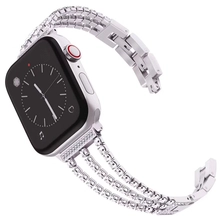 中国 Apple Watch 4 3 2 1用CBIW1054ダイヤモンドラインストーンメタルジュエリーリストバンドストラップ メーカー