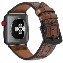 China CBIW1055 Top Grain Leather Watch Strap For Apple Watch 42mm 38mm manufacturer