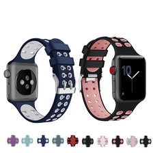 Cina CBIW131 Banda morbida sostitutiva in silicone colorato per Apple Watch Series 1 2 3 produttore