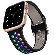 porcelana CBIW290 Silicone Smart Watch Band para iWatch Series SE 6 5 4 3 2 1 fabricante