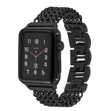 Chine CBIW449 Bracelet de bracelet en acier inoxydable en acier inoxydable en acier inoxydable pour Apple Watch Series 7 6 5 4 3 SE fabricant