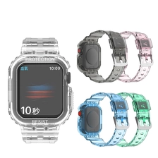 Chine Sangle de bande de montre TPU transparente de CBIW456 transparente pour la série de montre Apple 7 45mm 41mm fabricant