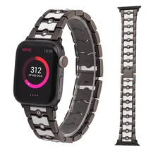 China CBIW460 Alloy Metal Correa Para Reloj Smart Watch Bands For Apple Watch Series 7 6 5 4 3 2 1 manufacturer
