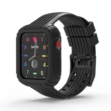 porcelana CBIW466 para la banda de silicona de Apple Watch con estuche protector para iWatch Series 5 6 40mm 44mm fabricante