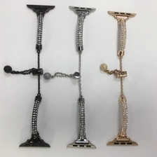 China CBIW495 Zylindrisches Design Bling Strass -Legierung Watch Band für AppleWatch Serie 7 6 5 4 3 SE Hersteller