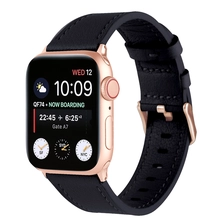 China CBIW497 Luxury Genuine Leather Wrist Watch Strap For Apple Watch Band Series SE 7 6 5 4 3 2 1 manufacturer