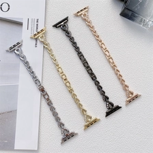 Chine CBIW503 Luxury Diamond Metal Watch Socle pour Apple Watch 38 mm 40mm 41mm 42 mm 44 mm 45 mm fabricant
