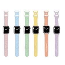 China CBIW506 Custom Printed Engraved Silicon Watch Strap For Apple Watch Ultra 49mm Series 8/7/6/5/4/3 manufacturer