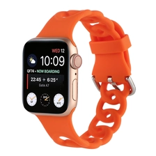 China CBIW514 Hollow-out Silicone Watch Bands For Apple Watch 41mm 45mm 44mm 40mm 42mm 38mm manufacturer