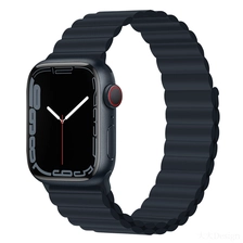 China CBIW527 Customized Adjustable Loop Magnetic Silicone Watch Band For Apple Watch Ultra 49mm Strap For iWatch Series 8 7 6 5 4 3 manufacturer
