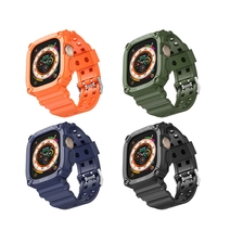 China CBIW534 Sport Rugged TPU Watch Band For Apple iWatch Ultra 49mm With Protective Cover manufacturer