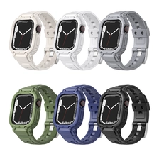 China CBIW536 Rugged TPU Watch Band + Protective Case For Apple Watch 38/40/41MM 42/44/45MM manufacturer