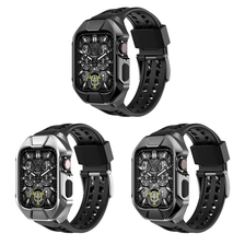 China CBIW539 Men Luxury Watch Silicone Strap With Case For Apple Watch Series 8 7 6 5 4 Band 44mm 45mm manufacturer