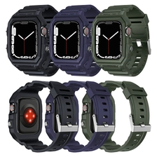 China CBIW545 Mens Sports Watch Silicone Strap For Apple Watch Band 45mm 44mm 42mm manufacturer