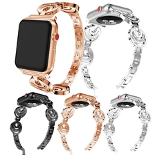 porcelana CBIW902 Moda Mujeres Sun Moon Crystal Pulsera correa para Apple Watch fabricante