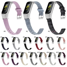 China CBSF04 Canvas slimme horlogeband voor Samsung Galaxy Fit E R375 fabrikant