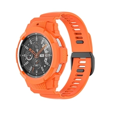 Chiny CBSGW-22 Wytrzymały TPU Case + Pasek zegarkowy do Samsung Galaxy Watch4 Classic 42mm 46mm producent