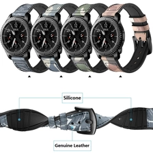 China CBSW415 Camouflage lederen siliconen vervangende band fabrikant