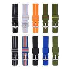 porcelana CBUS108 NUEVOS Militares 18mm 20 mm 22mm 24mm Correas de reloj de nylon tejidas universales universales fabricante